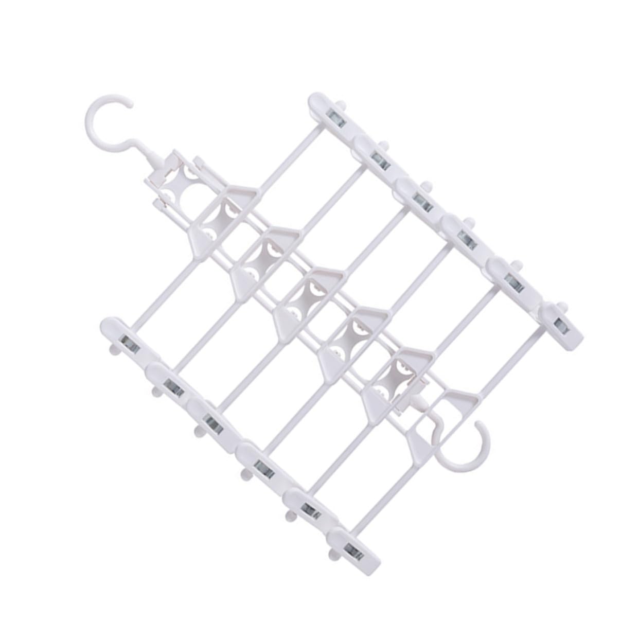 Cintre pliable multicouche pour pantalons UKCOCO en plastique avec pinces