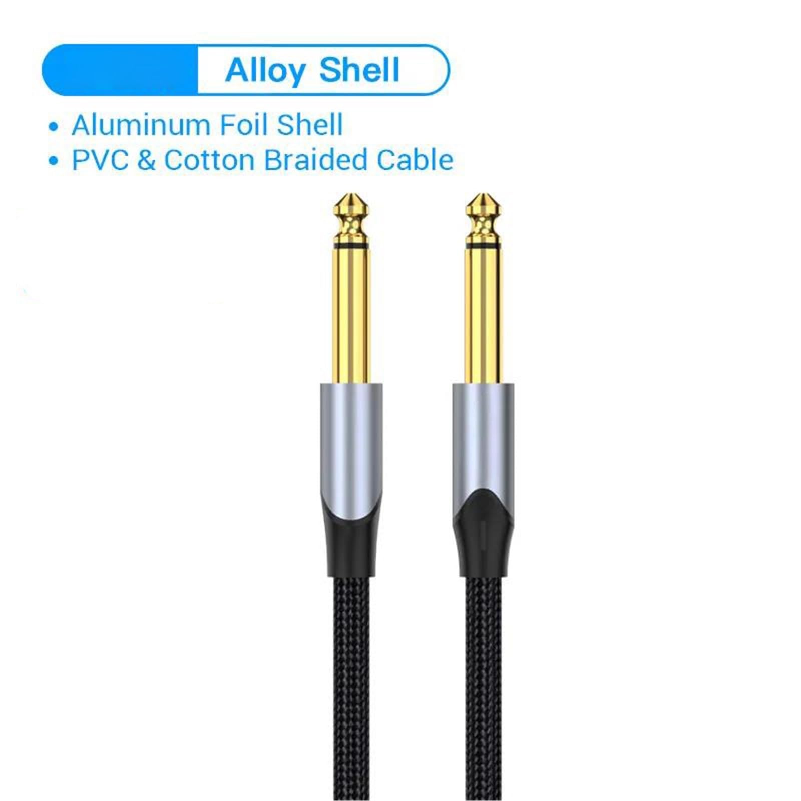 Kabel Gitarowy 6,35 Mm Do Głośnika Ze Wzmacniaczem Miksującym Stereo | Kabel do gitary(Alloy BAS,5m)