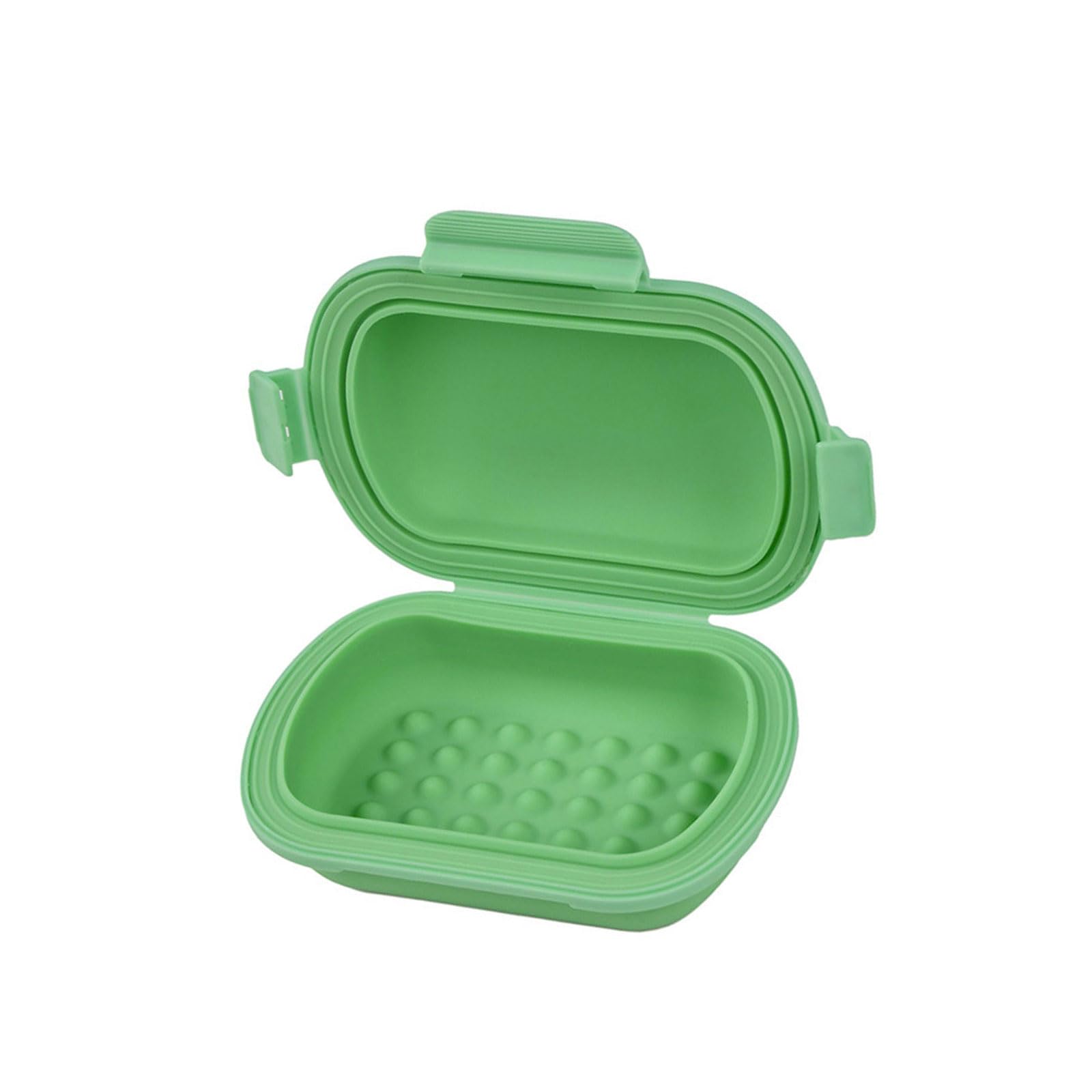 Adventure-Ready Soap Holder Leak-Proof Silicone Case Bright Colors for Travelers Protective Travel Soapdish Tall Silicone Structure Small Size for Gym Shower Accessories