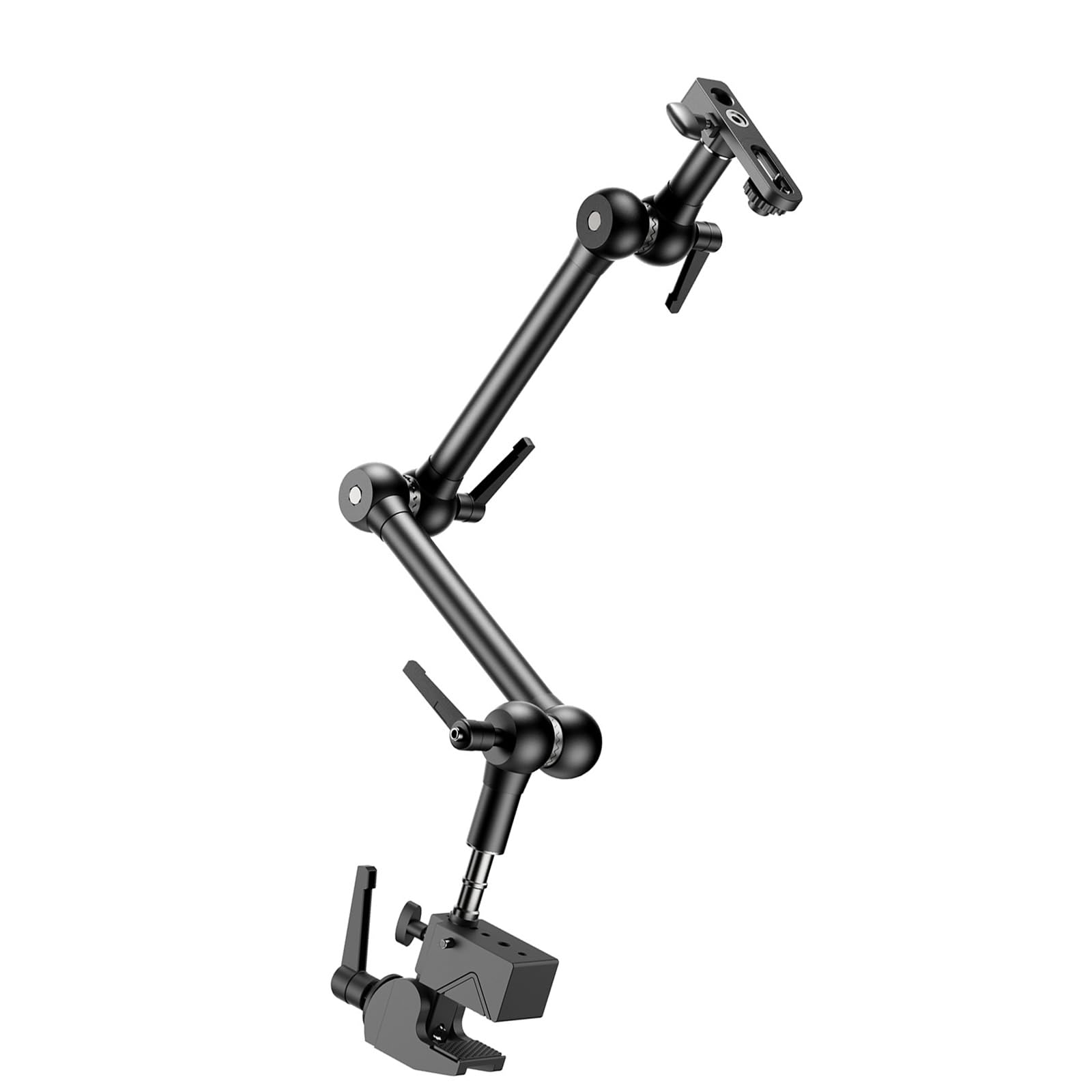 Brazo de metal con soporte articulado súper abrazadera para cámara réflex digital, accesorios de fotografía, brazo ajustable