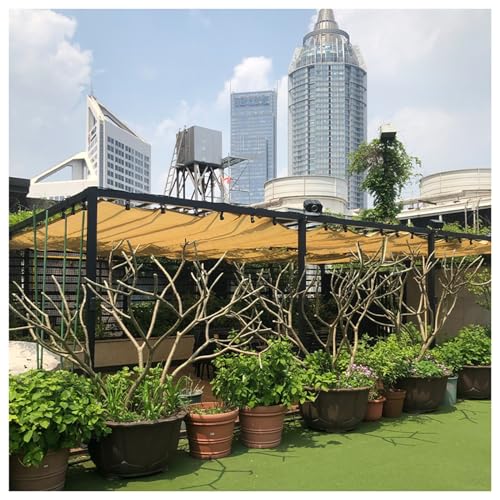 Toldo vela de sombra con diseño arquitectónico ondulado para jardín 6