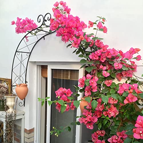 Arche de jardin en métal murale blanche décorative haut de gamme