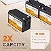 24V 100Ah LiFePO4 Battery, Built-in 100A BMS,2560Wh Lithium Battery,4000-15000 Deep Cycles & 10-Year Lifetime, Perfect for Marine, RV, Marine, Trolling Motor, Solar Off-Grid System