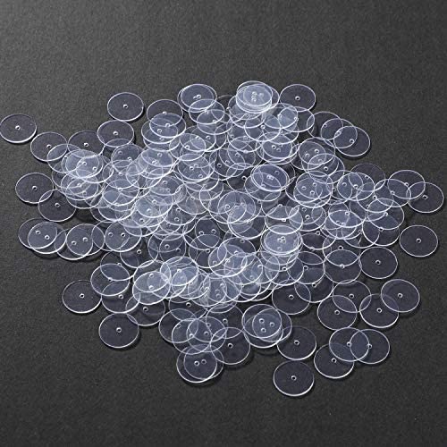 Willbond Clear Disc Pads To Stabilize Earrings, Plastic Discs For Earring Backs Suitable For Earring Pins Less Than 1Mm/0.4Inch (200) #TOP6