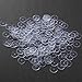 WILLBOND 200 Pcs Clear Disc Pads to Stabilize Earrings, Plastic Discs for Earring Backs