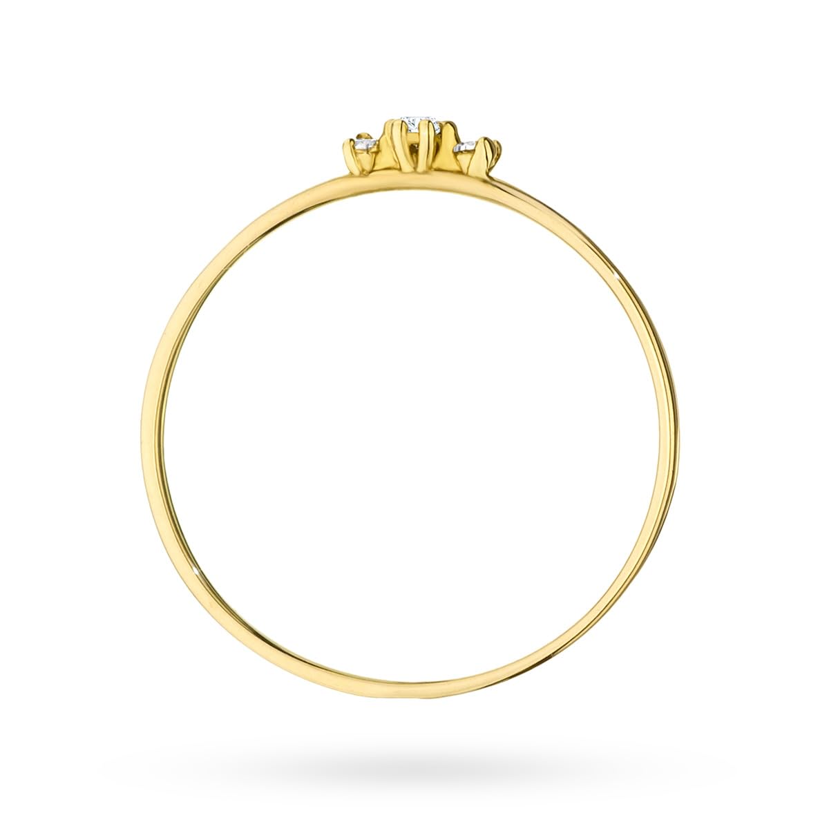 MARKO Ring Damen Gold mit Zirkonia – Echtgold Schmuckring Glitzer – Verlobungsring Damen Gold – Frauen Ringe Schmuck – Ästhetischer Love Everlasting - Anxiety