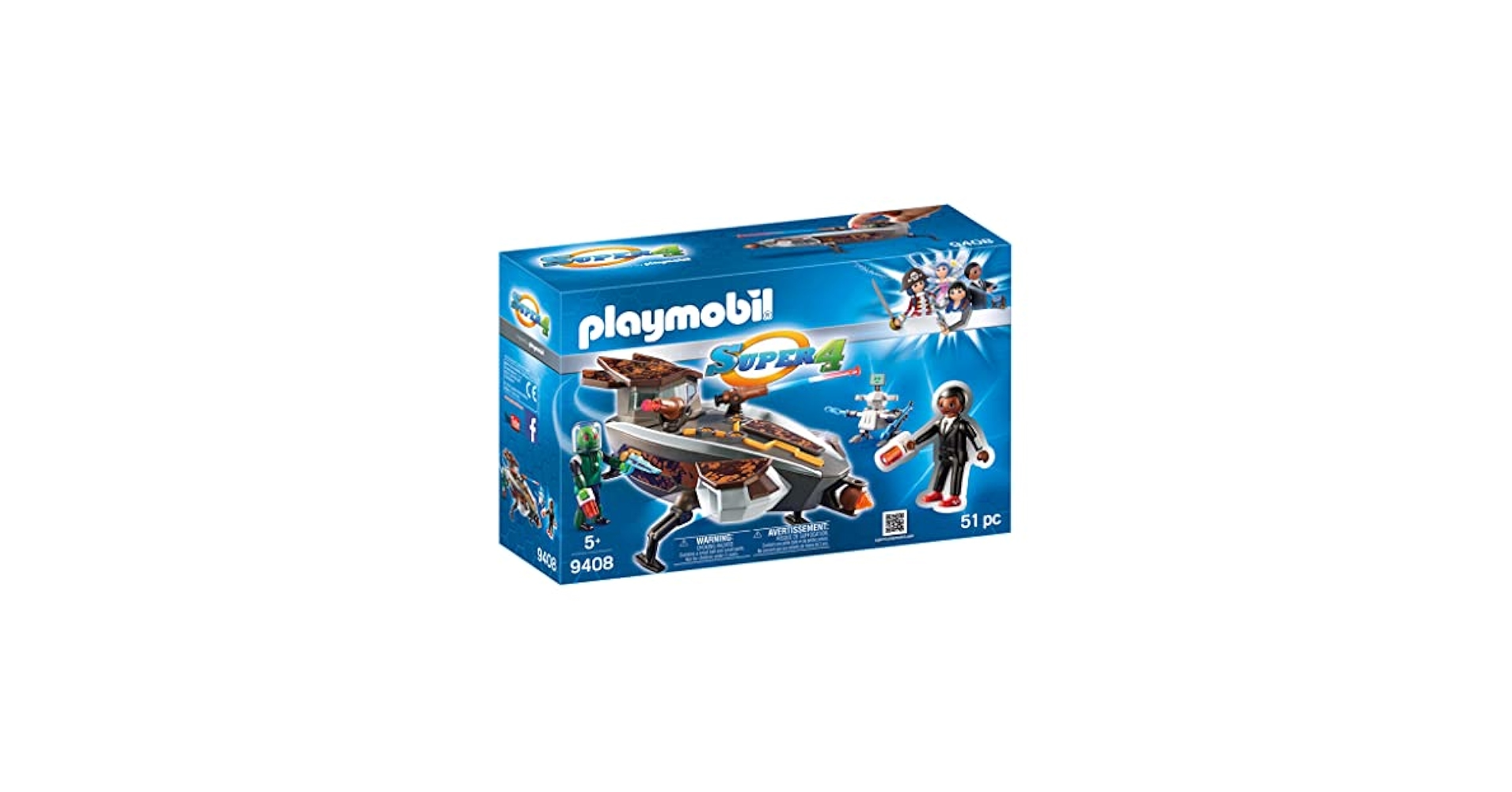 Amazon.com: Playmobil 9408 Veicolo spaziale Con Agent Gene
