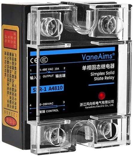 Solid State Relay SSR-1 10A25A40A60A80A100A120A Input 3-32VAC Output 24-480VAC Cover Protection Send Thermal Grease and Scrap(AC-AC-60A)