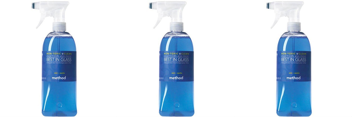 (3 PACK) - Method - Glass Cleaner Mint Spray | 828ml | 3 PACK BUNDLE
