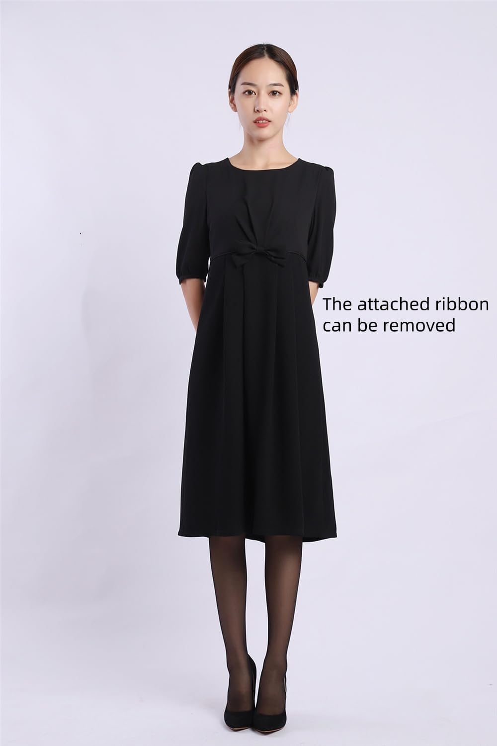 Women's 2 Piece Suits Black Formal Japanese Style Jacket and One-Piece Dress All Seasons