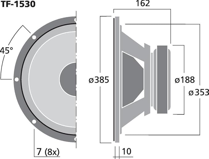 Celestion TF1530 Altavoz 400W 8 Ohm 15 Pulgadas miniatura 3