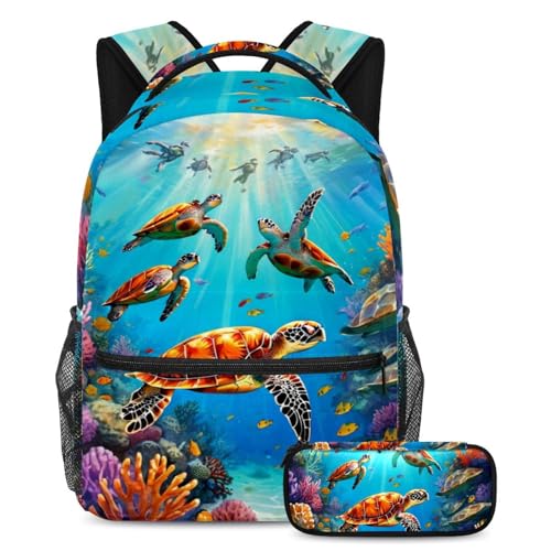Cartables pour garçons et filles ensemble de 2 sacs à dos de voyage B
