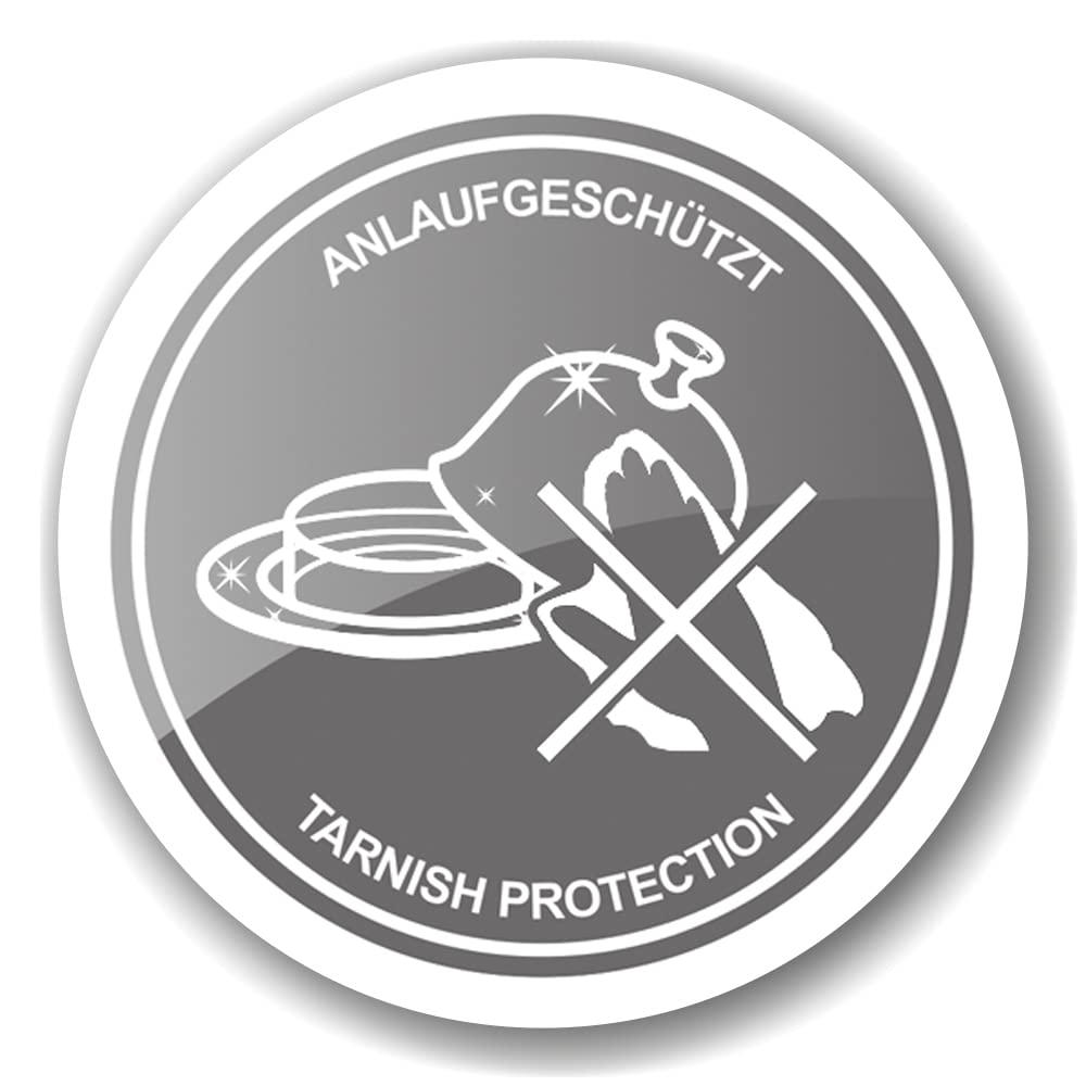 EDZARD 6er Set Serviettenring Faden, Länge 6 cm, edel versilbert, anlaufgeschützt
