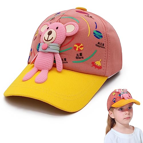 Image of VRITRAZ Unisex Kids Baseball Cap | Soft Cotton Adjustable Sun Hat for Boys & Girls | Casual Outdoor Summer Wear (4-12 Year)