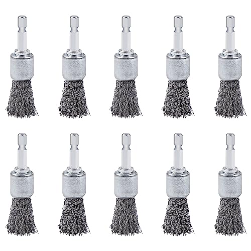 Wuboece D122 10Pcs Wire Brush For Drill cover