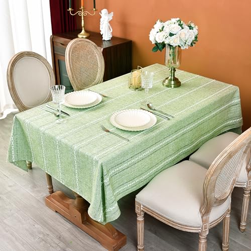 Rustic-Cotton-Linen-Tablecloths-Embroidered-Farmhouse-Spring-Table-Cloths-for-Rectangle-Tables Rustic Cotton Linen Tablecloths Embroidered Farmhouse Spring Table Cloths for Rectangle Tables