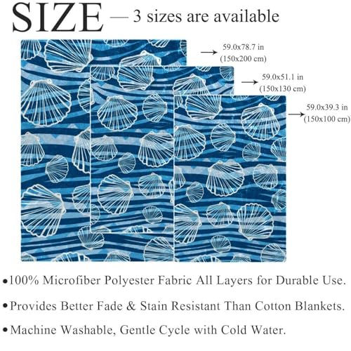 Couverture microfibre chaude de qualité supérieure au fini coquillage - 5