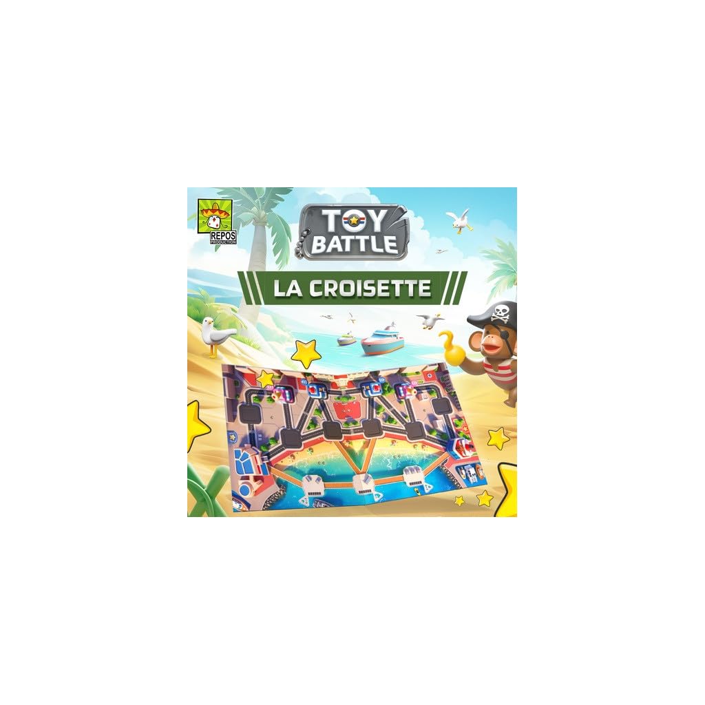 Toy Battle Lot Jeu de Société + Plateau Exclusif Cannes 2026 + 1 Décapsuleur Blumie - 2 Joueurs - À partir de 8 Ans
