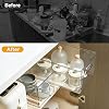 Pull Out Rail for Baskets or Bins.Storage and Organization Accessories for Cabinet,Shelves.DIY Drawer Organizers Slides.2 Packs,White (1)