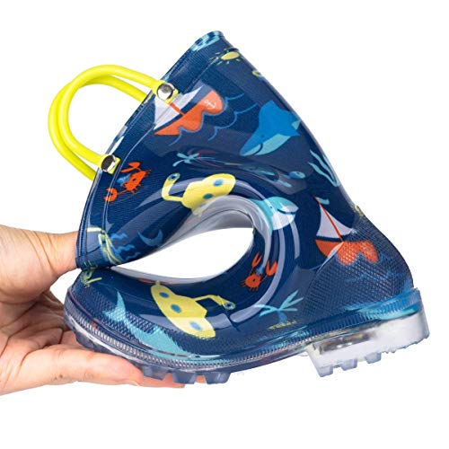 Image of HugRain Light Up Rain Boots for Little Kids