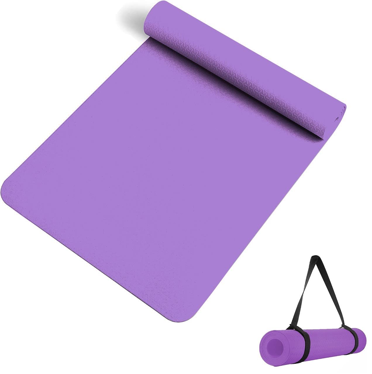 OJS Yoga Mats For Women yoga mat for men Exercise mat for home workout yoga mat for women gym mat Anti Slip Yoga mat 4mm Workout mat Yoga Mat For Kids Yoga mate gym mats for workout (4MM, PURPLE)