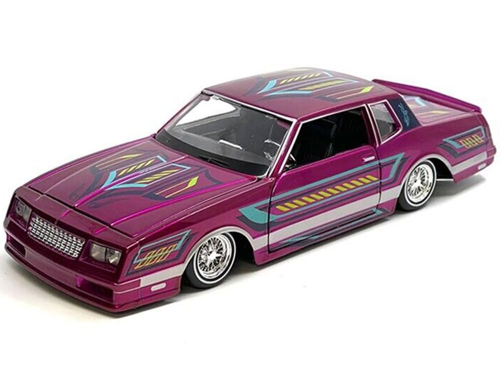 1986 Chevy Monte Carlo SS Lowrider Pink Metallic with Graphics