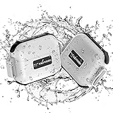 Drop Protected Case Compatible for AirPods Pro Case for Men Waterproof,Rugged Men Protected Case Compatible for AirPod Pro Wireless Charging,Carabiner Included (Opacity White&Black)