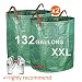 Gardzen 2-Pack 132 Gallons Gardening Bag With Gloves - Extra Large Reuseable Heavy Duty Gardening Bags, Lawn Pool Garden Leaf Waste Bag