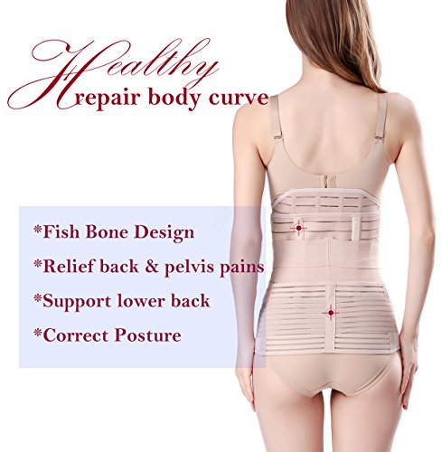 Faja postparto 3 en 1 con soporte abdominal y lumbar miniatura 3