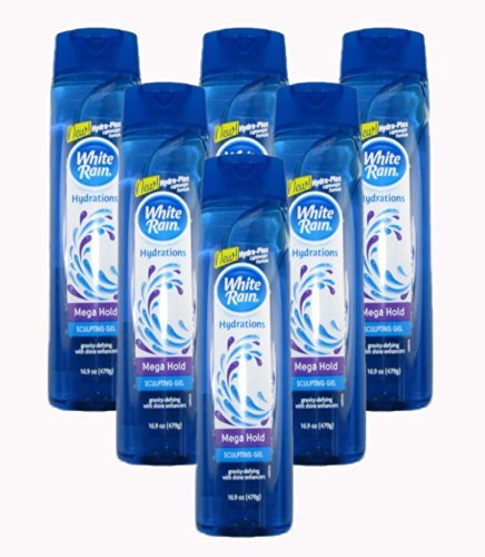 White Rain Hydrations Mega Hold Sculpting Gel, 16.9 Ounces (Pack of 6)