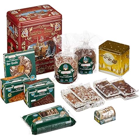 Haeberlein Metzger Elisenlebkuchen Dose "Jugendstil", 1er Pack (1 x 1.675 kg) Cover
