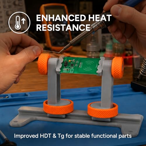 Image of Polymaker ABS Pro 3D Printer Filament 1.75mm, Orange 1kg Engineering Grade ABS with High Heat Resistance, Durable, Tough, for Functional Parts, Printer Components & Prototypes