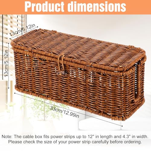 Cable Management Box Handmade Ratta...