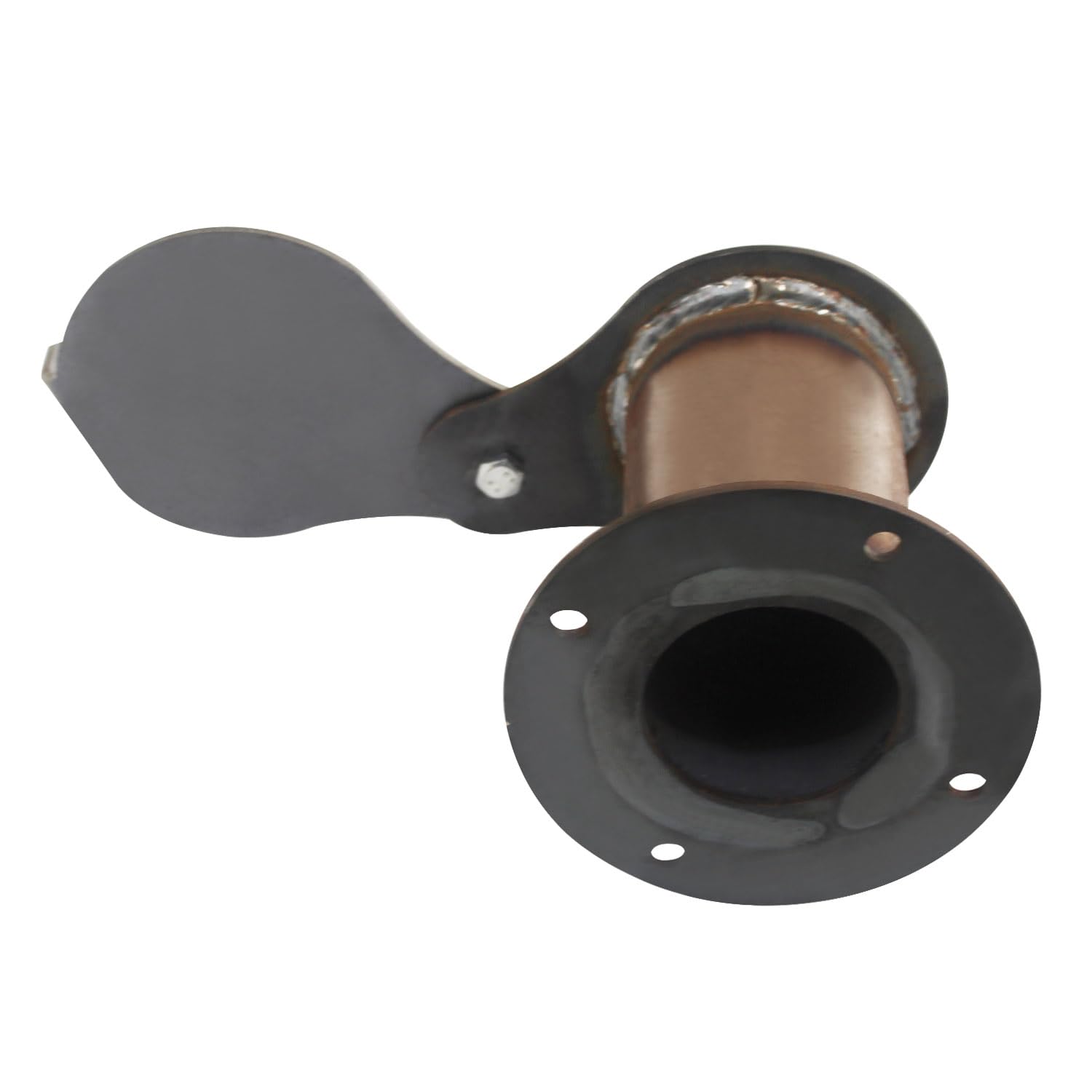 Tapa de tubo de chimenea para barbacoa exterior jardin compuerta ventilacion barbacoa ahumador parrilla carbon asador carne estufa pellets horno sombrerete chimenea encendido (Brida integrada)