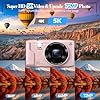 5K Digital Camera, Upgrade Autofocus 72MP Vlogging Camera Photo with 32G SD Card, 2.83'' Screen, 2 Batteries, 16X Zoom, WiFi Point and Shoot Digital Camera for Kids Adults Beginners