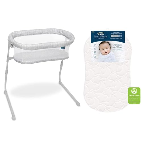 HALO BassiNest Flex and DreamWeave - Paquete de almohadillas de repuesto para colchón de malla transpirable BassiNest