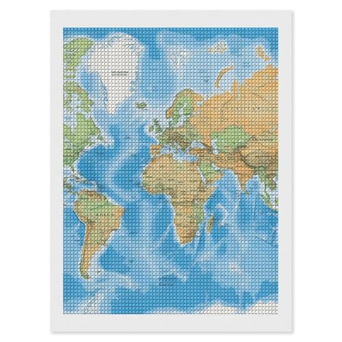 Kit broderie diamant carte FodPand pour décorer votre salon et chambre à coucher