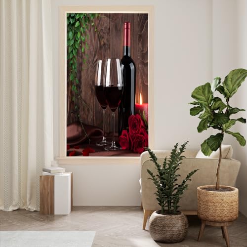 Vinilo decorativo Modern Red Wine 17.7x23.6 pulgadas miniatura 4