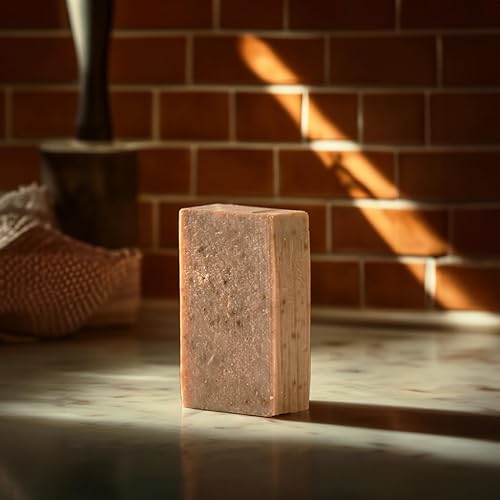 Miniatura 7 de Jabón en barra natural vegano hecho a mano prensado en frío para cara y cuerpo, con aceites esenciales de primera calidad, eucalipto y menta para