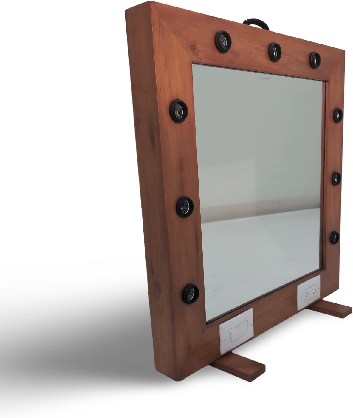 Filmcraft Studio Tabletop Makeup Mirror with dimmer and Plugs - Professional Hollywood Production Grade