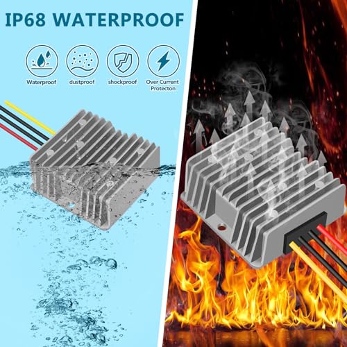 15A 360W Power DC Converter 12V Boost to 24V Car Power Converter Waterproof Module Voltage Regulator 12V to 24V dc Step up Converter3