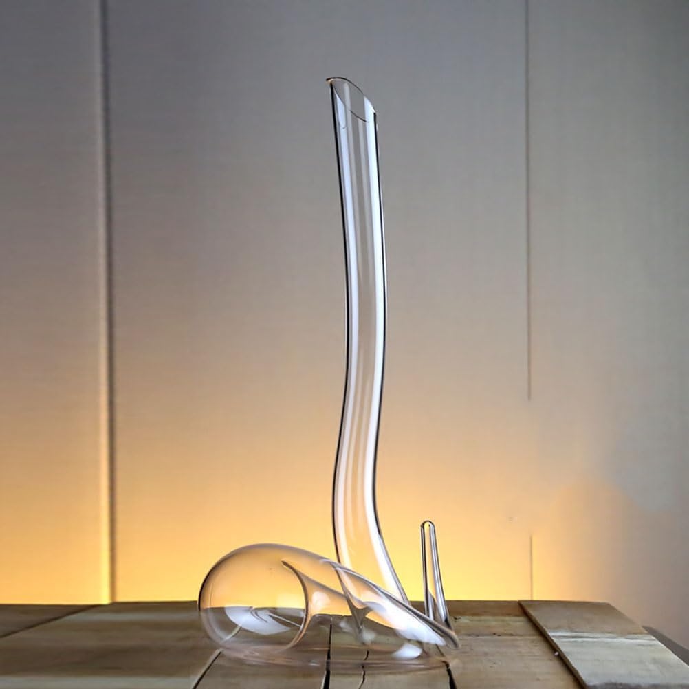 Lead-free Transparent Snake Wine Decanter Crystal Glass Carafe Wine Accessories