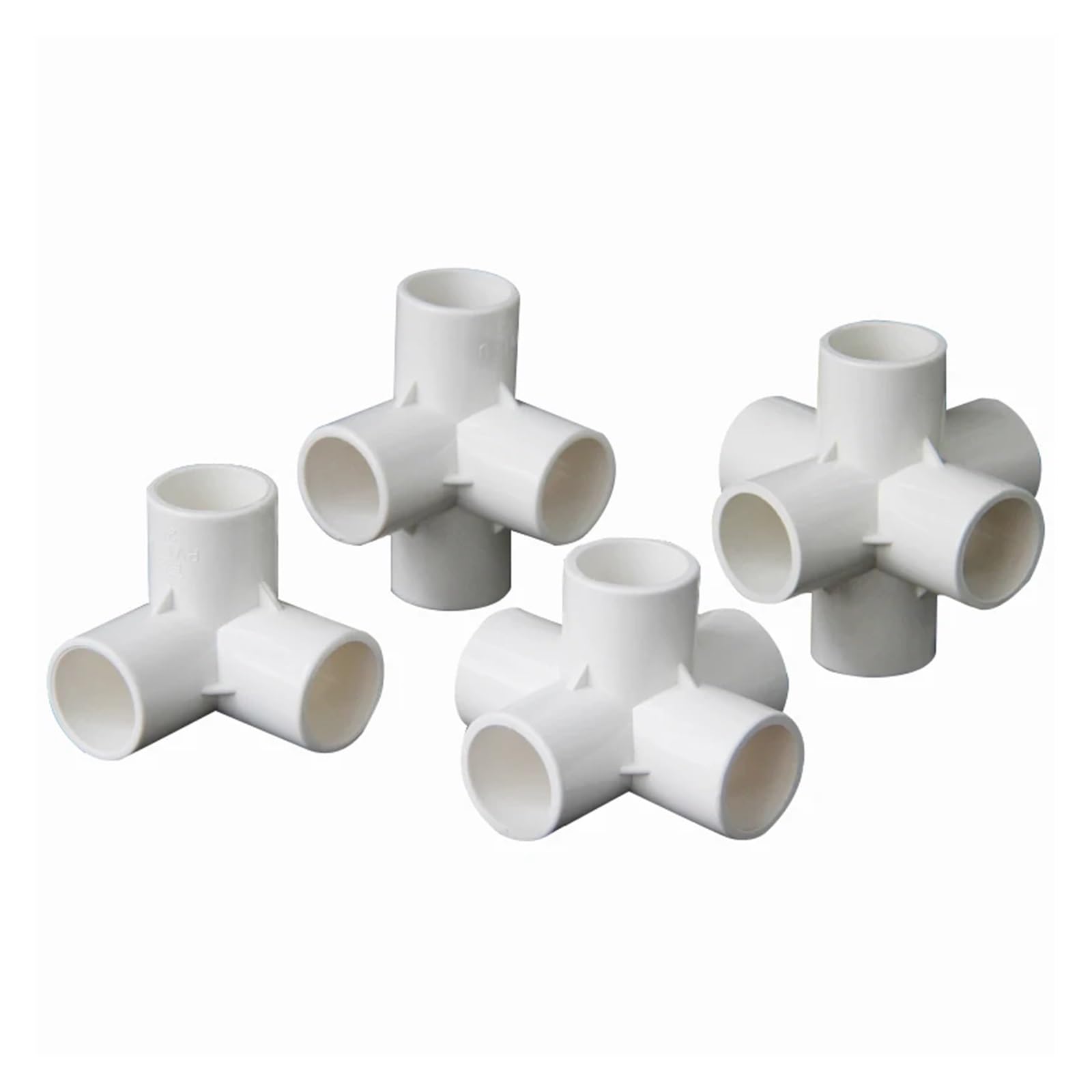 Accesorios de PVC, conector rápido de tubería, adaptador de acoplamiento de tubería de PVC de 20 mm, 25 mm, 32 mm, 40 mm, 50 mm de diámetro interior, 3, 4, 5 y 6 vías, conector de agua(6 Ways 40mm)