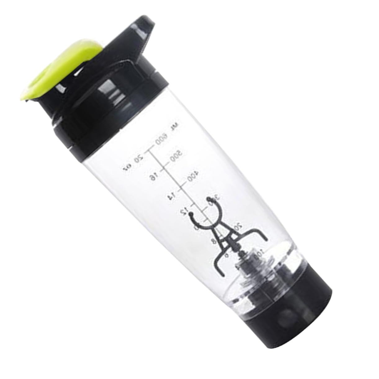 Alipis Shaker Elettrico Portatile per Proteine 600 Ml Mixer Antigraffio Miscelazione Automatica per Sportivi e Vita Sana