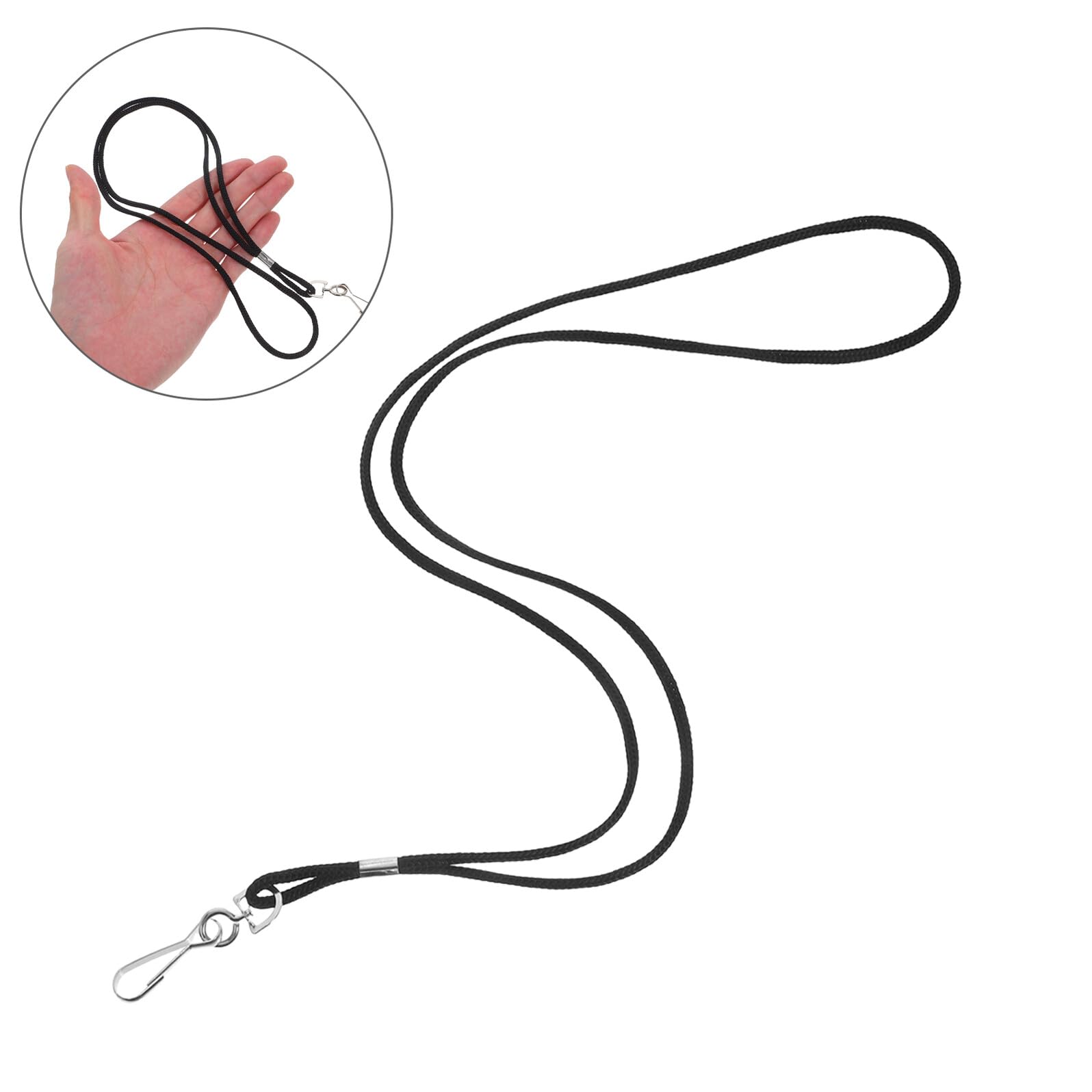 Baluue 100stücke Ausweisbänder mit Schnellverschluss Leichtes Halsband für Ausweise Büro Schule und Fabrik Kartenhalter für Mitarbeiter und Schüler