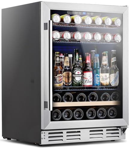 Kalamera 24 Inch Beverage and Wine Fridge