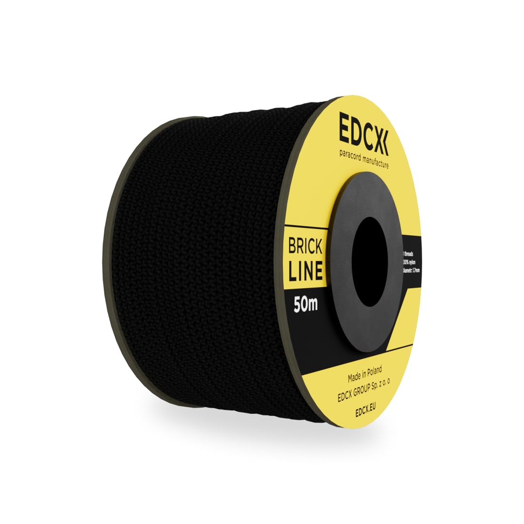 EdcX Mason's Cord ⌀1,7mm, (1) Black, 50 m