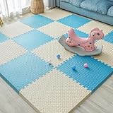 ジョイントマット 大判 厚め 抗菌 防音 タイルマット プレイマット 防水 キッズ ベビー 赤ちゃん用 遊びマット カラー19 60*1.2*9 弾力良く 滑り止め 無毒 カット可能 汚れ防止 居間 通気性 プレゼント 引越し リビング用 ヨガマット