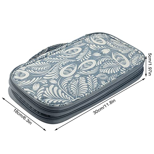 Coopay Crochet Hook Case Organizer Storage Bag With Handle, Cute Crochet Hook Organizer Portable Travel Knitting Needle Case For Crochet Hooks, Knitting Needles (Up To 11''), Knitting Crochet Supplies #TOP3