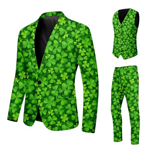 Costume trois pièces motif Saint Patrick pour soirées et grands événements